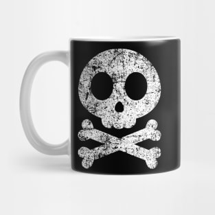 Cute Skull and Cross Bones - Distressed Mug